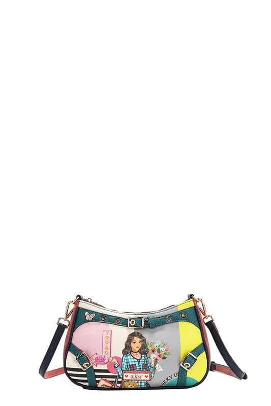 Nicole Lee USA Crescent Shaped Crossbody Bag - Codrington Expressions