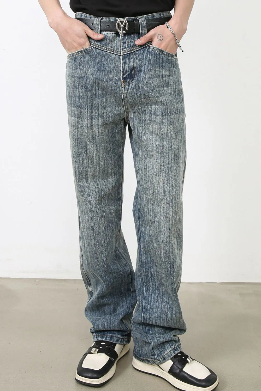 Men's Baggy Jeans with Pockets - Codrington Expressions