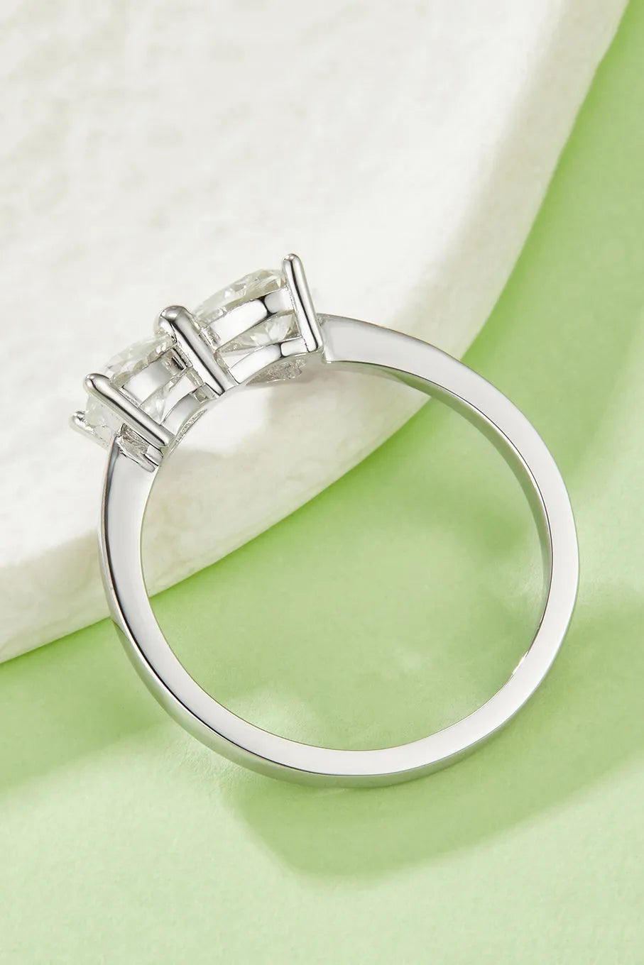 1 Carat Moissanite 925 Sterling Silver Bow Ring - Codrington Expressions