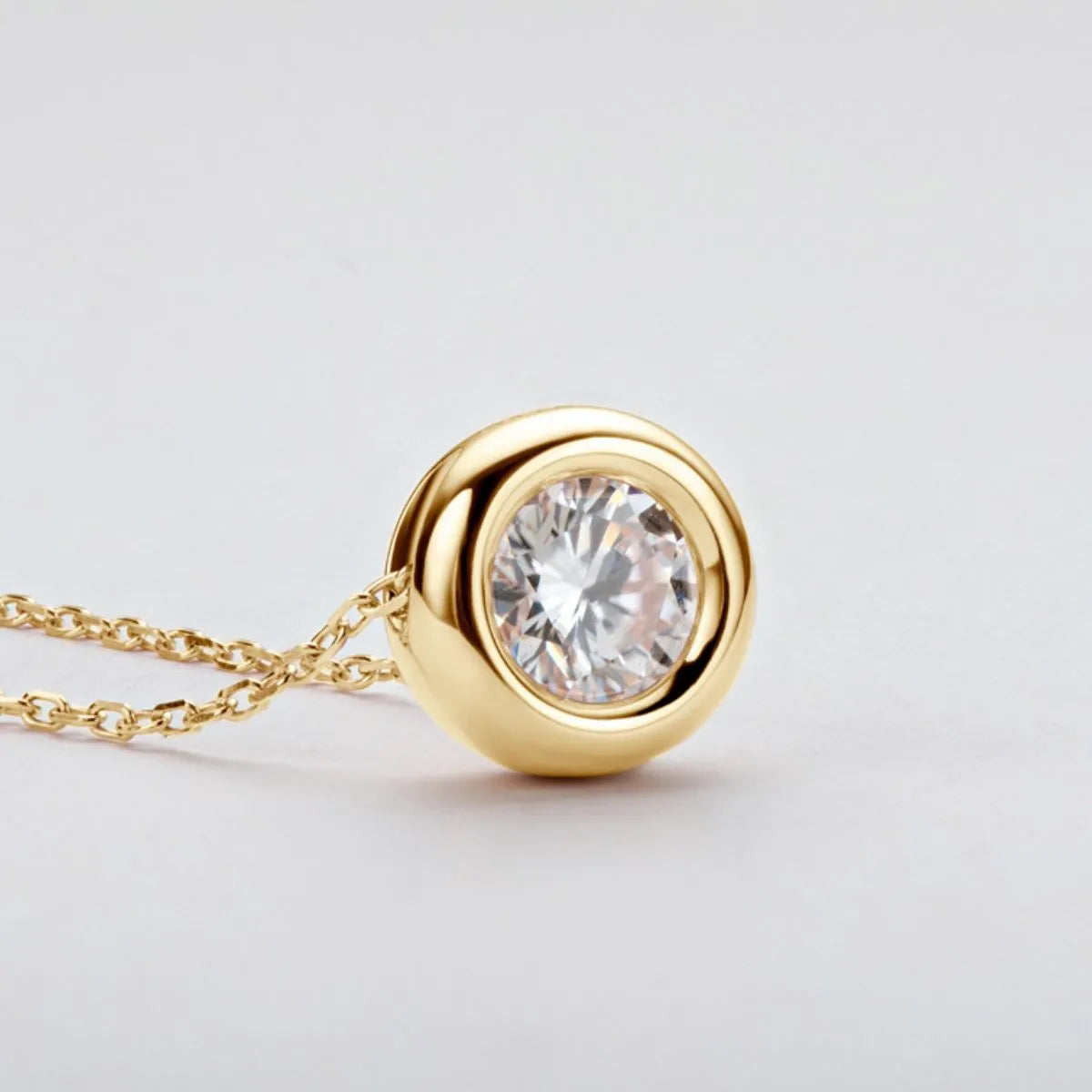 1 Carat Moissanite 925 Sterling Silver Necklace - Codrington Expressions