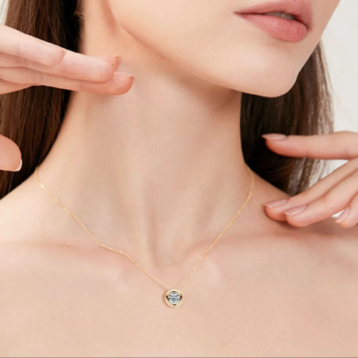 1 Carat Moissanite 925 Sterling Silver Necklace - Codrington Expressions