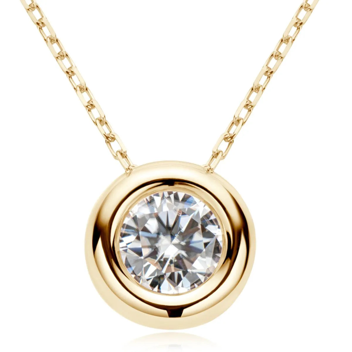 1 Carat Moissanite 925 Sterling Silver Necklace - Codrington Expressions