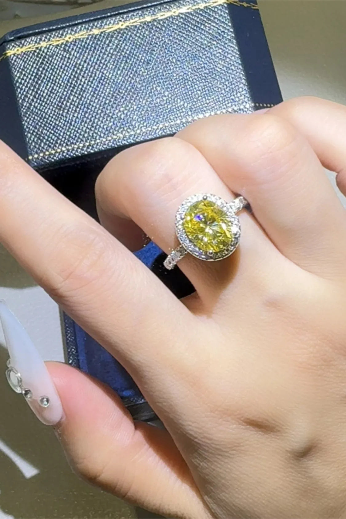 3 Carat Moissanite 925 Sterling Silver Ring - Codrington Expressions