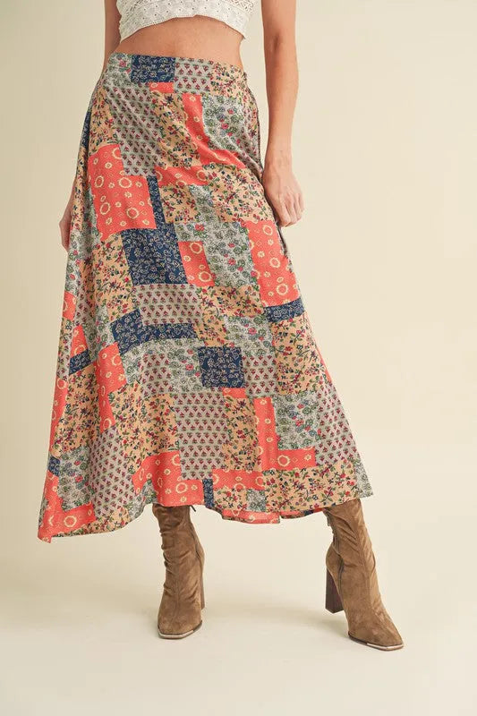 Aemi + Co Printed Maxi Skirt - Codrington Expressions