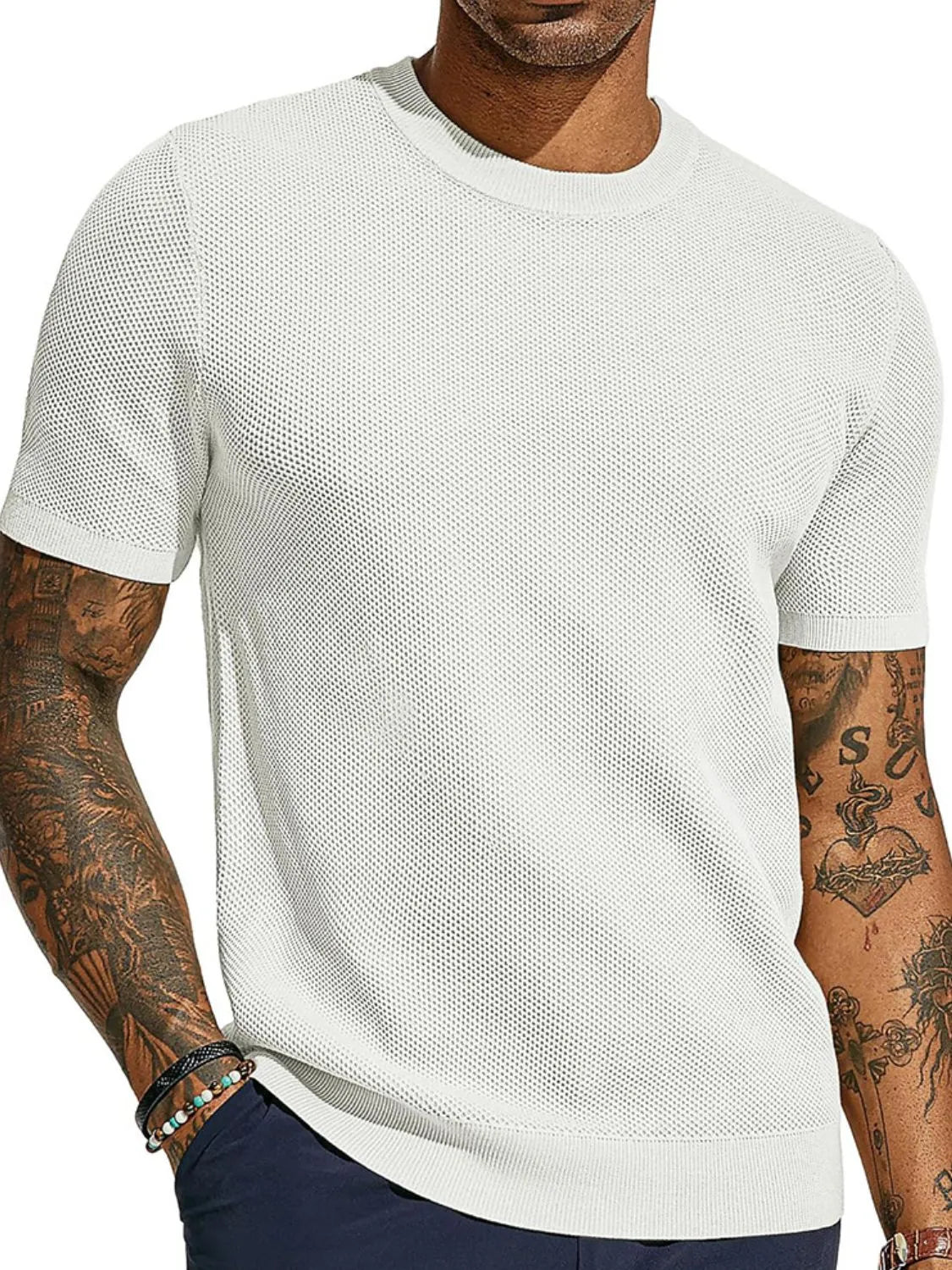 Men's Full Size Round Neck Short Sleeve T-Shirt Plus Size - Codrington Expressions