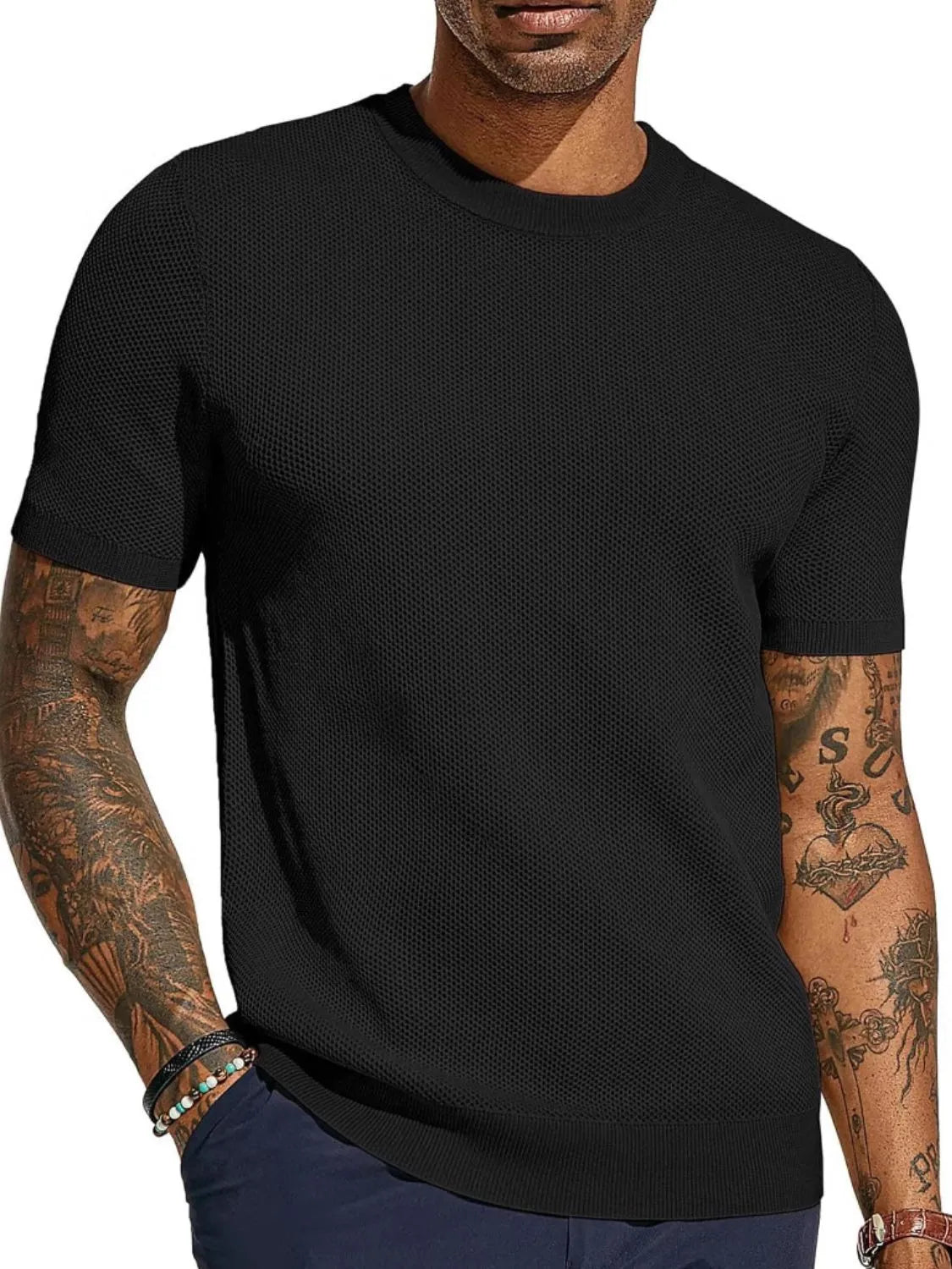 Men's Full Size Round Neck Short Sleeve T-Shirt Plus Size - Codrington Expressions