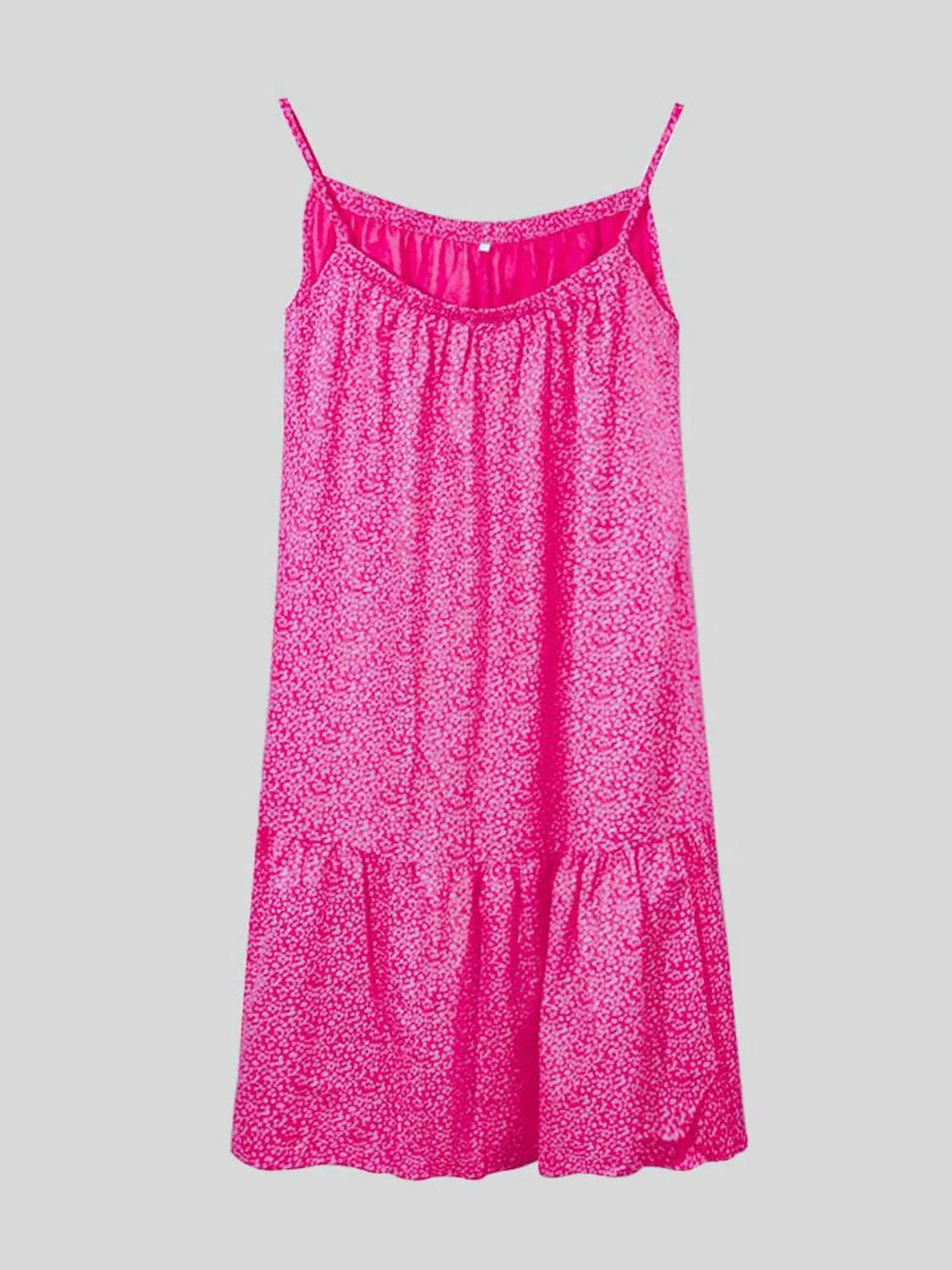 Full Size Printed Sleeveless Mini Cami Dress - Codrington Expressions
