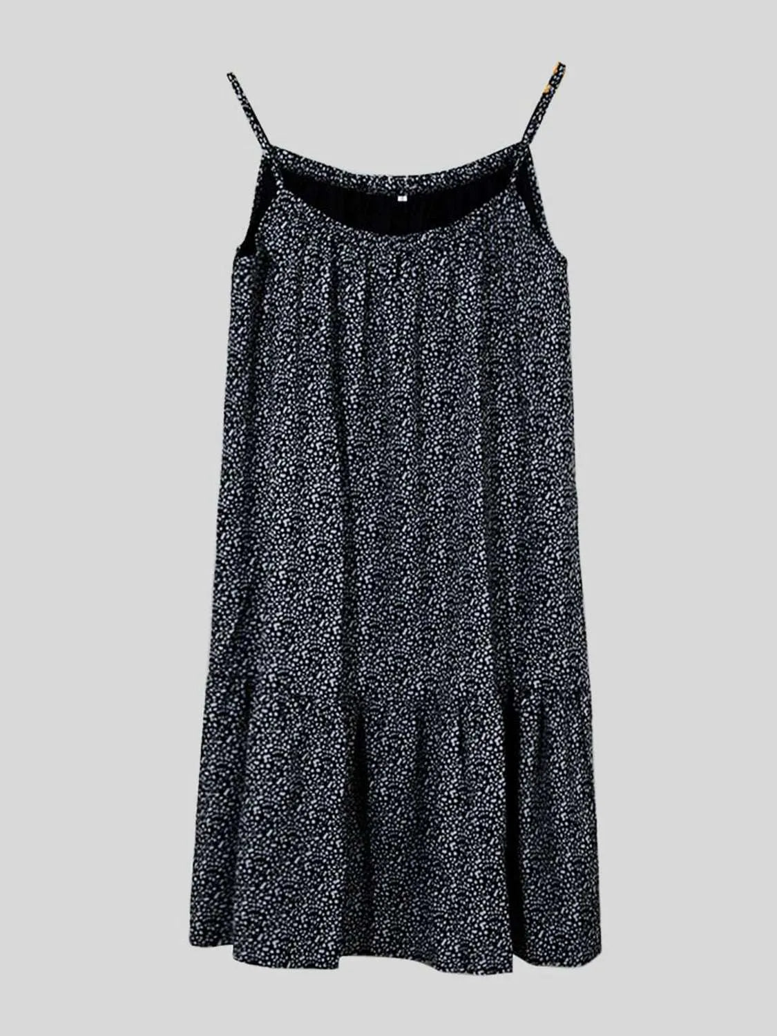 Full Size Printed Sleeveless Mini Cami Dress - Codrington Expressions