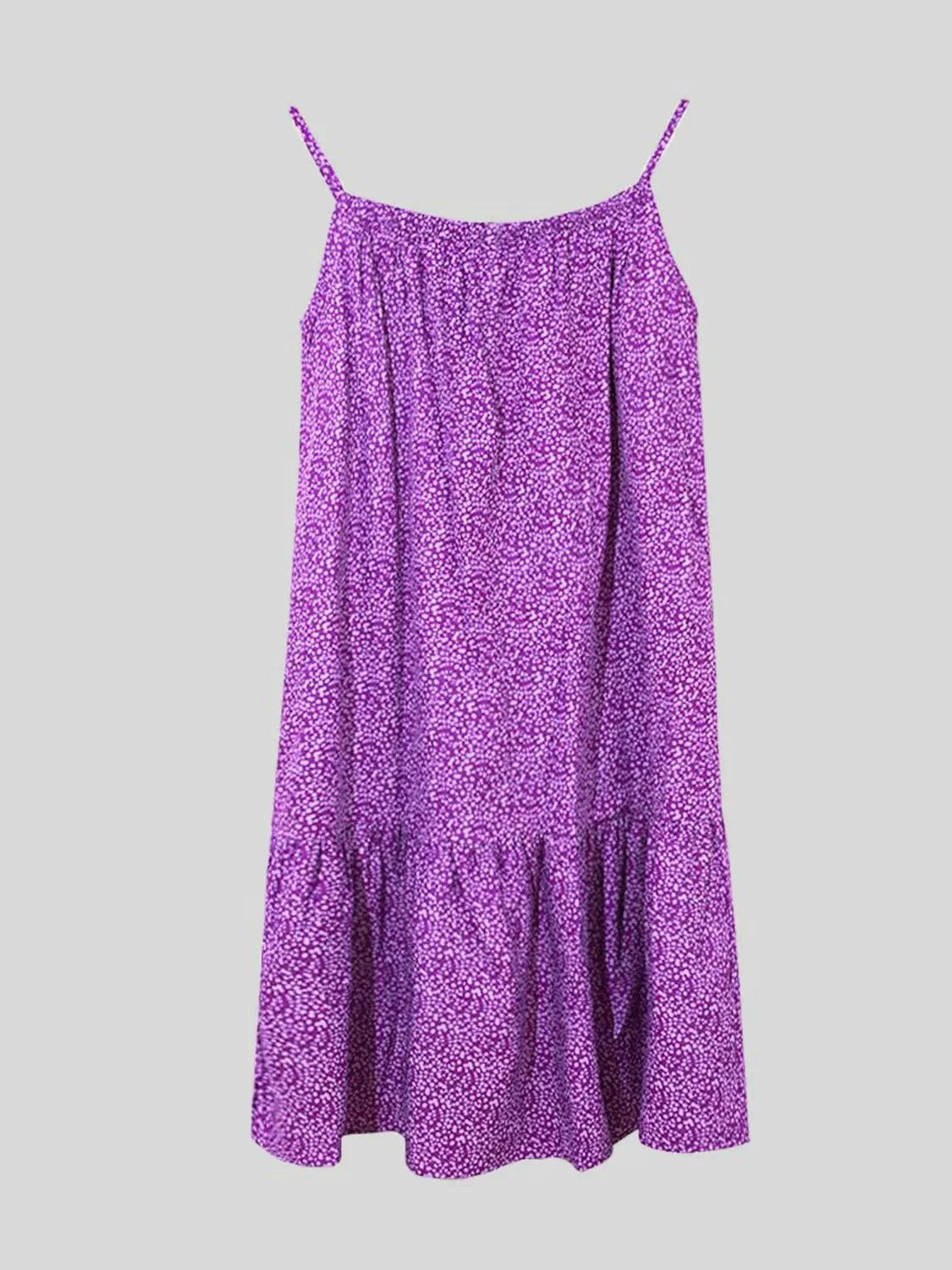 Full Size Printed Sleeveless Mini Cami Dress - Codrington Expressions