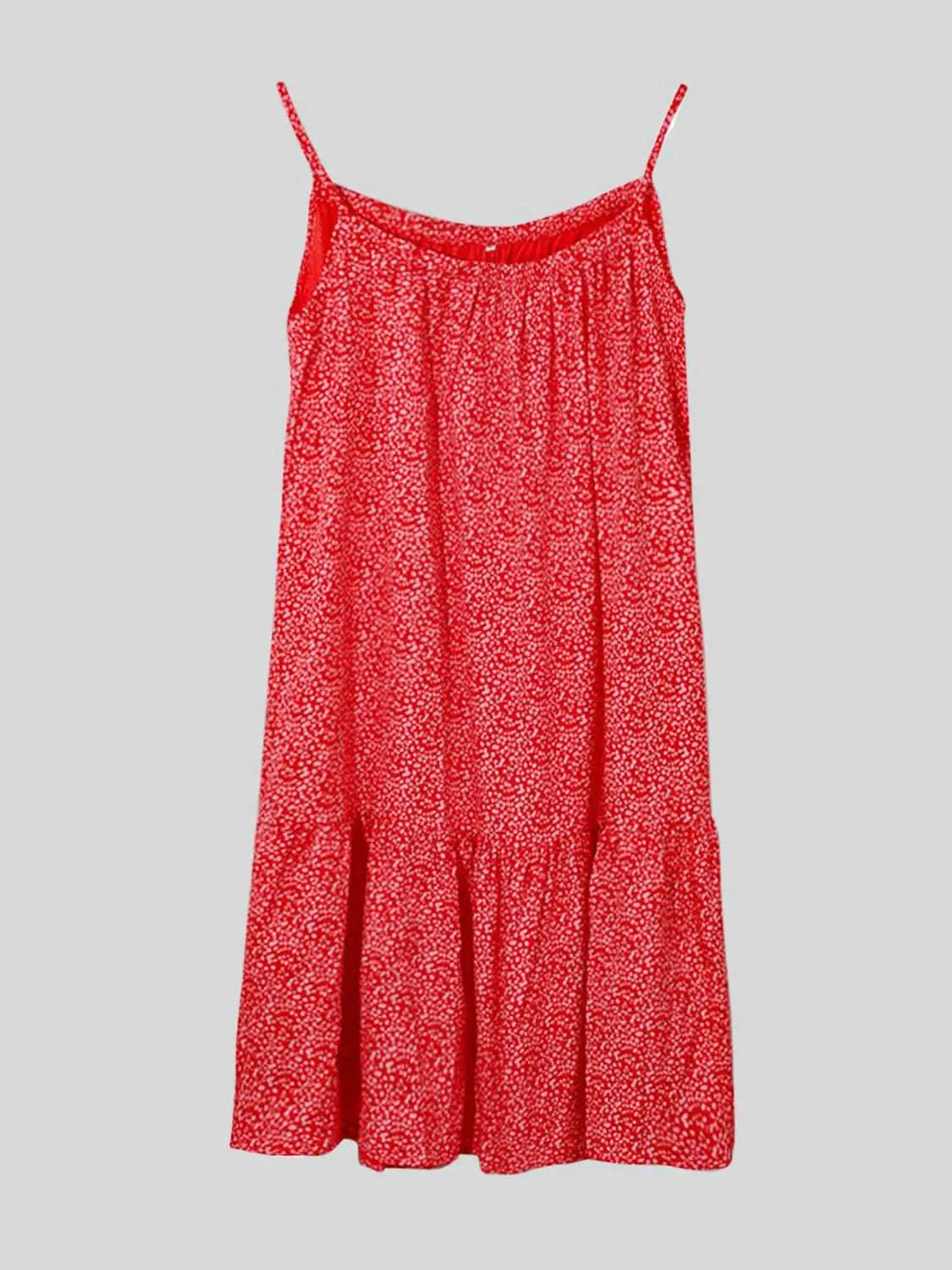 Full Size Printed Sleeveless Mini Cami Dress - Codrington Expressions