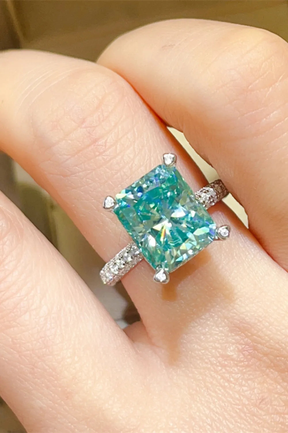 5 Carat Moissanite 925 Sterling Silver Ring - Codrington Expressions
