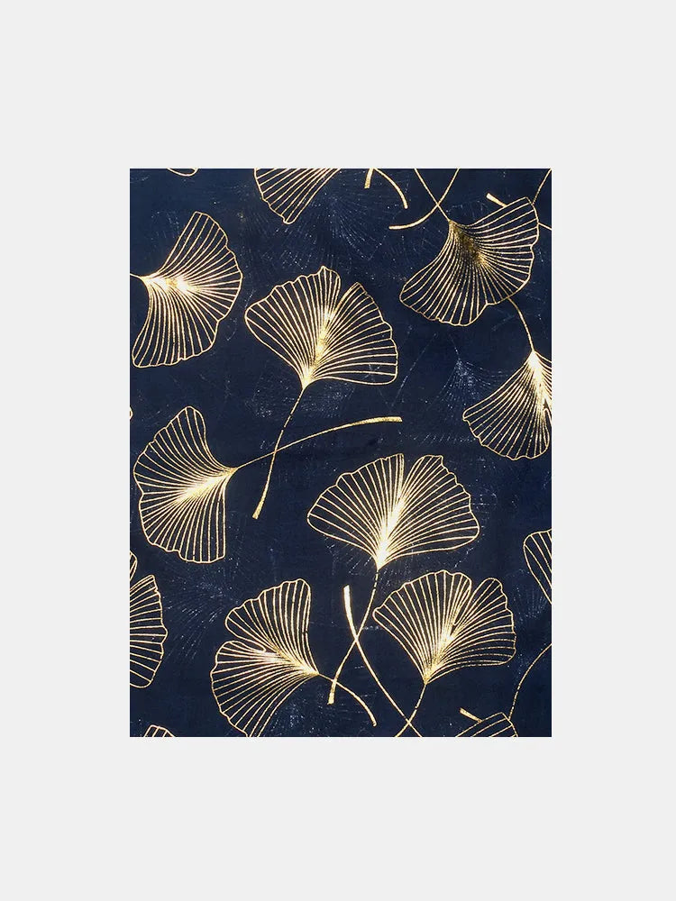 Ginkgo Leaf Polyester Scarf - Codrington Expressions