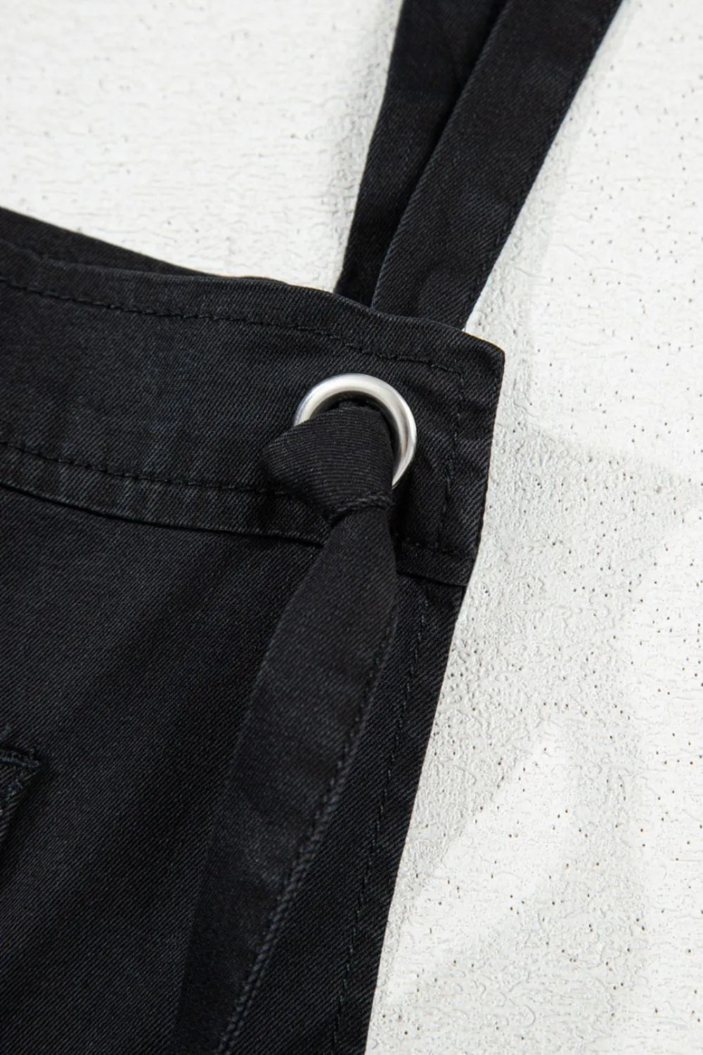 Square Neck Denim Overalls with Pockets - Codrington Expressions