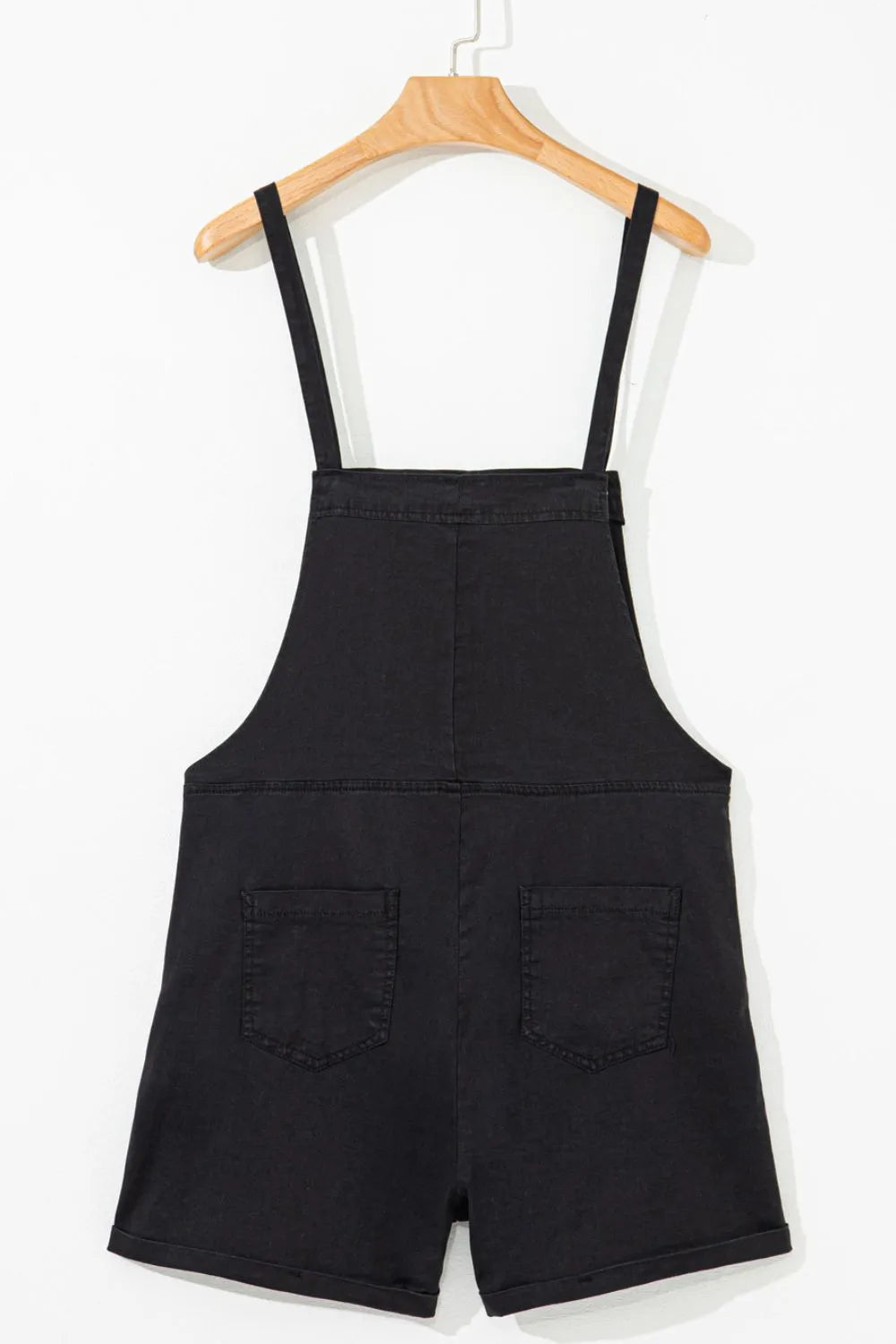 Square Neck Denim Overalls with Pockets - Codrington Expressions