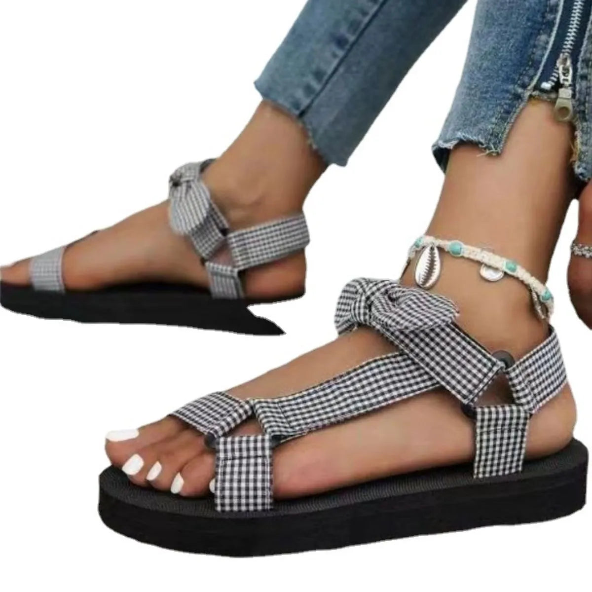 Open Toe Platform Sandals - Codrington Expressions