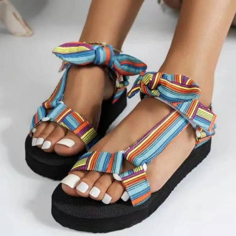 Open Toe Platform Sandals - Codrington Expressions