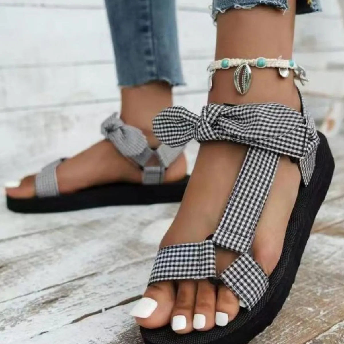 Open Toe Platform Sandals - Codrington Expressions