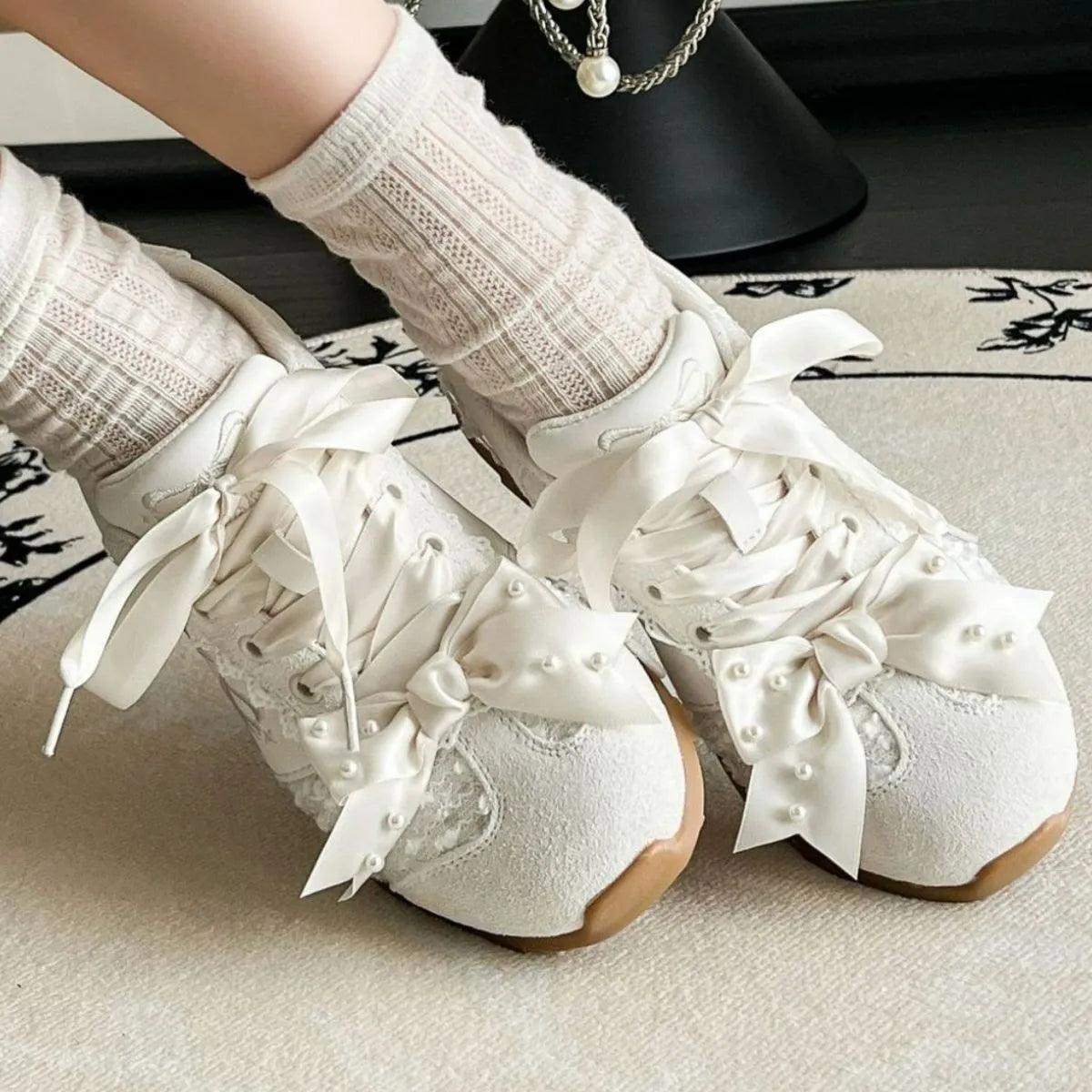Round Toe Flats Sneakers - Codrington Expressions