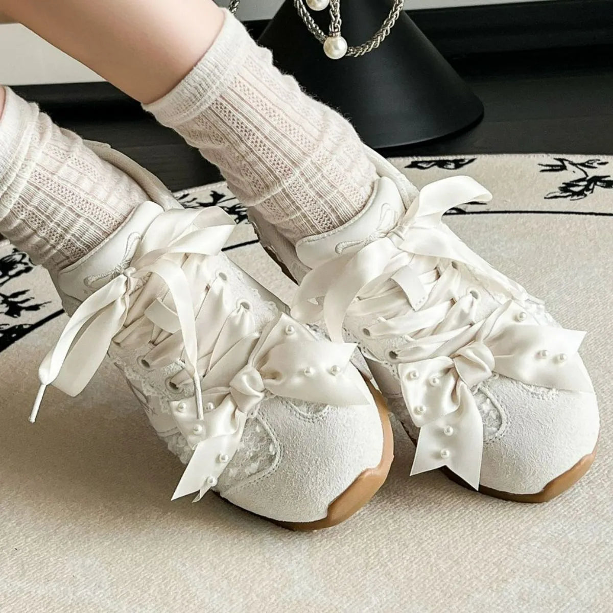 Round Toe Flats Sneakers - Codrington Expressions