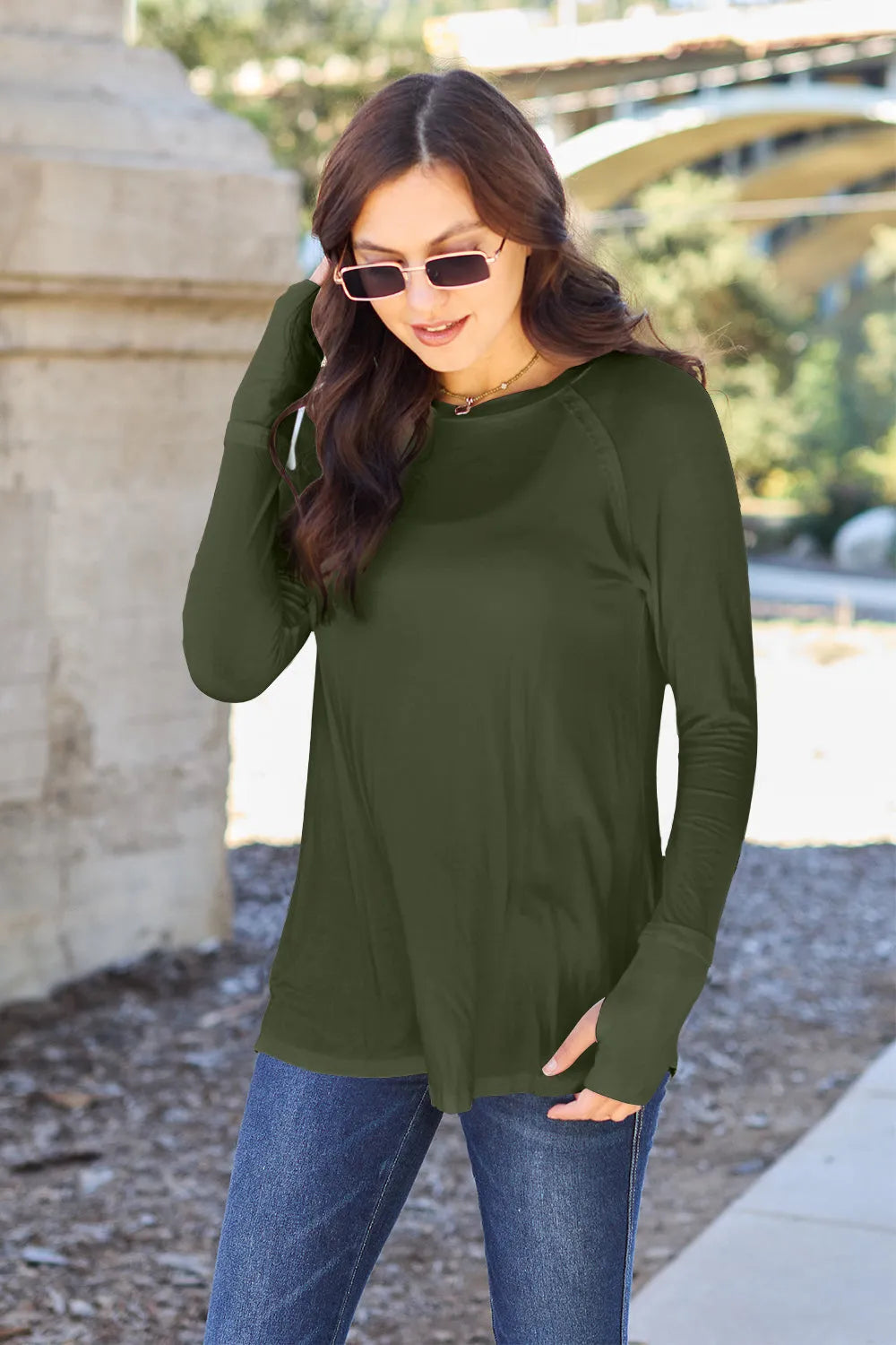 Basic Bae Full Size Round Neck Long Sleeve T-Shirt - Codrington Expressions