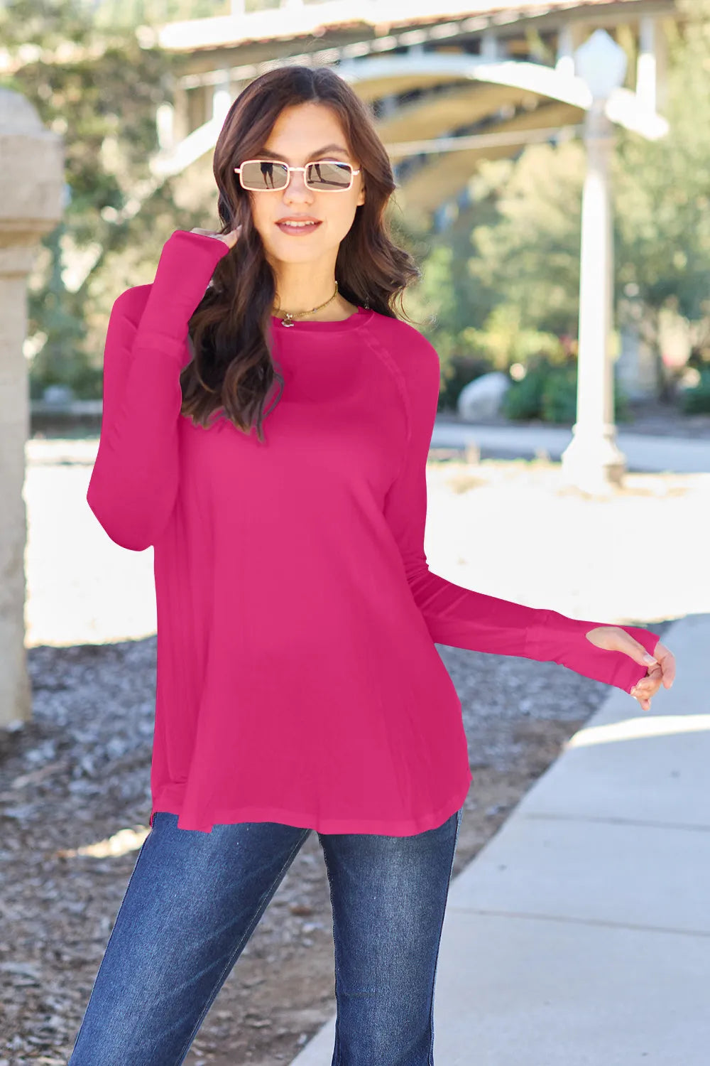 Basic Bae Full Size Round Neck Long Sleeve T-Shirt - Codrington Expressions
