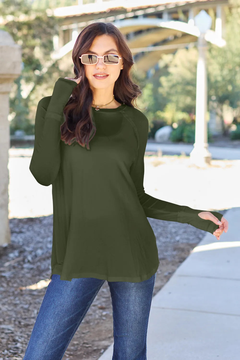 Basic Bae Full Size Round Neck Long Sleeve T-Shirt - Codrington Expressions