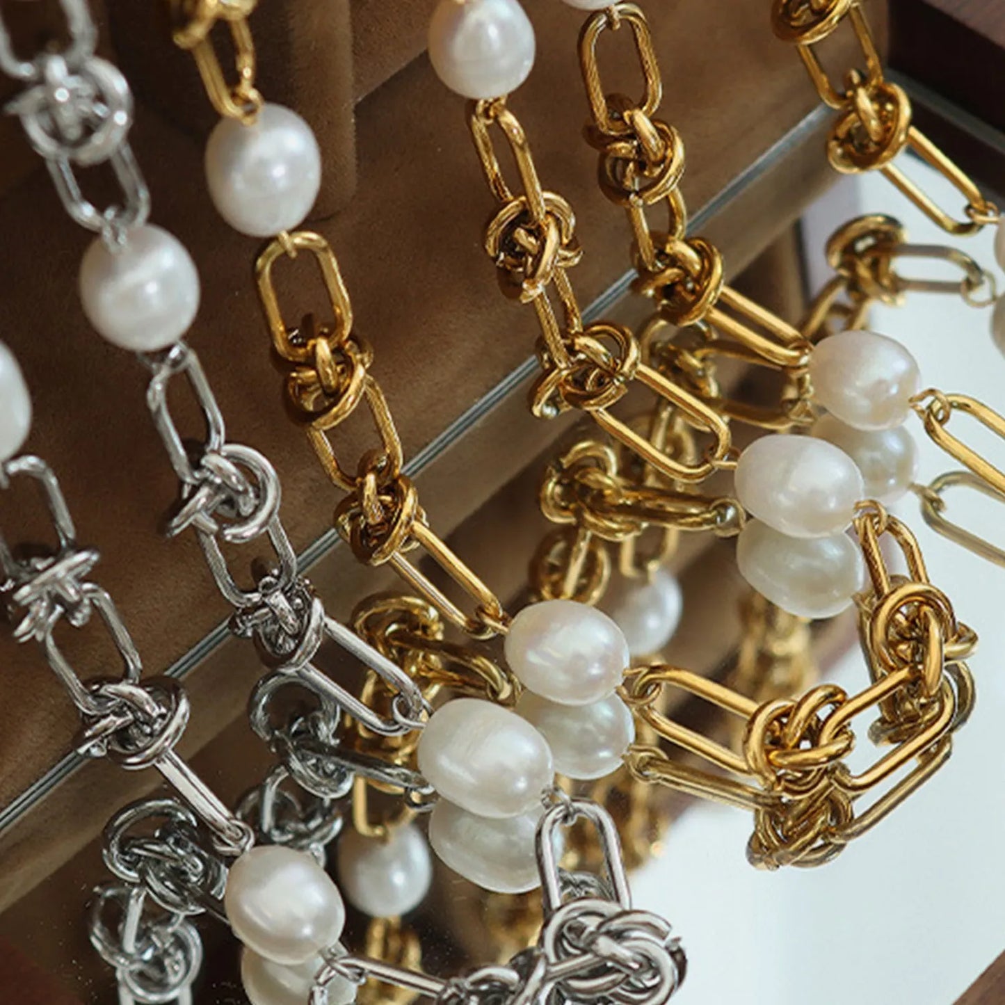 Freshwater Pearl Titanium Steel Bracelet - Codrington Expressions 