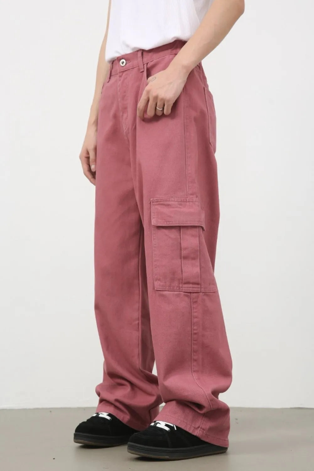 Men's Mid Rise Jeans with Cargo Pockets - Codrington Expressions 