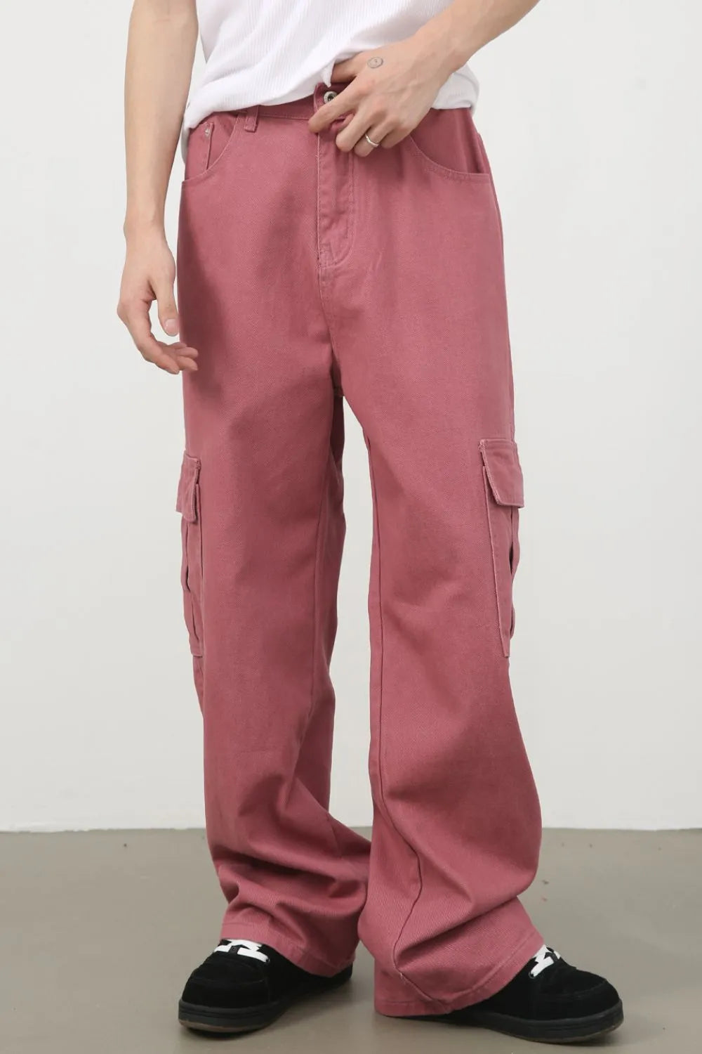 Men's Mid Rise Jeans with Cargo Pockets - Codrington Expressions 