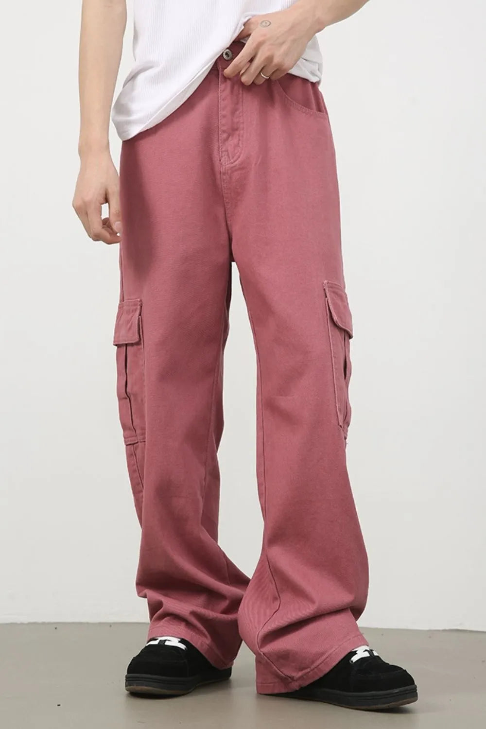 Men's Mid Rise Jeans with Cargo Pockets - Codrington Expressions 