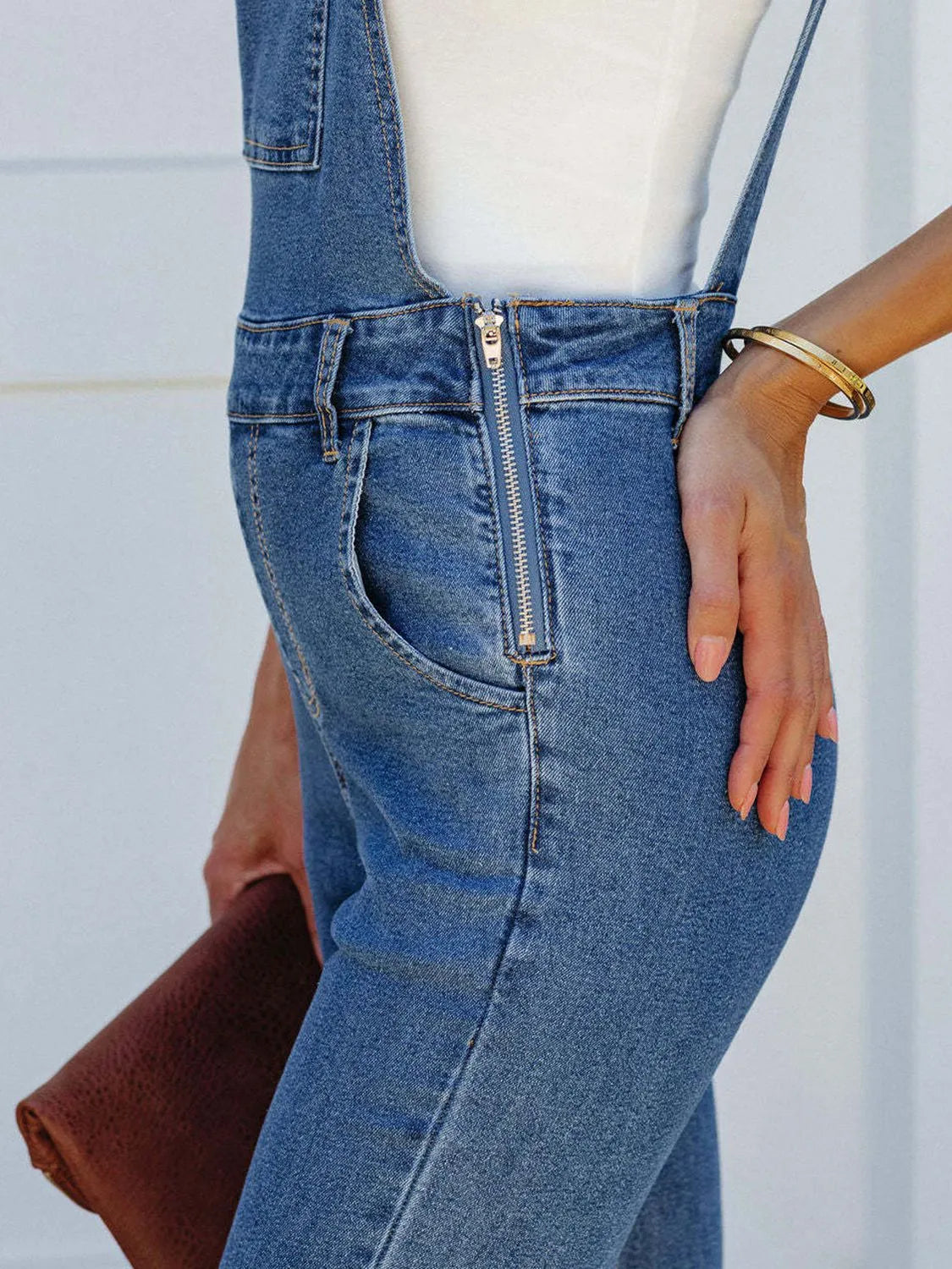 Raw Hem Denim Overall - Codrington Expressions 