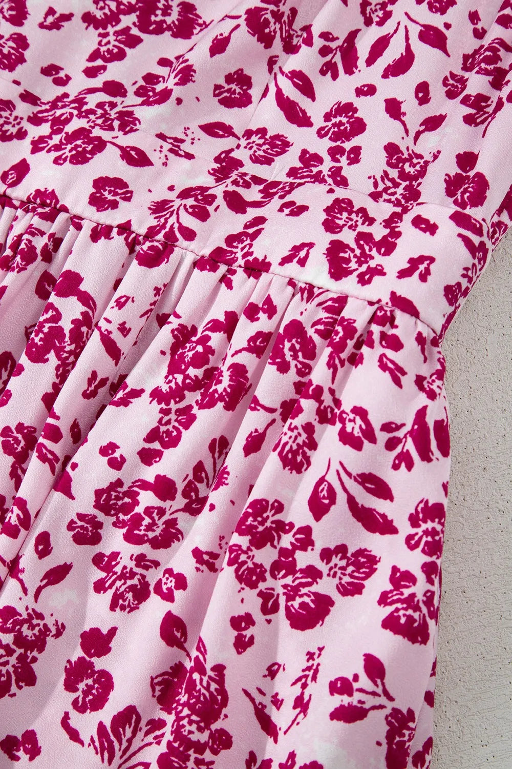 Floral Cutout Back Square Neck Maxi Dress - Codrington Expressions 
