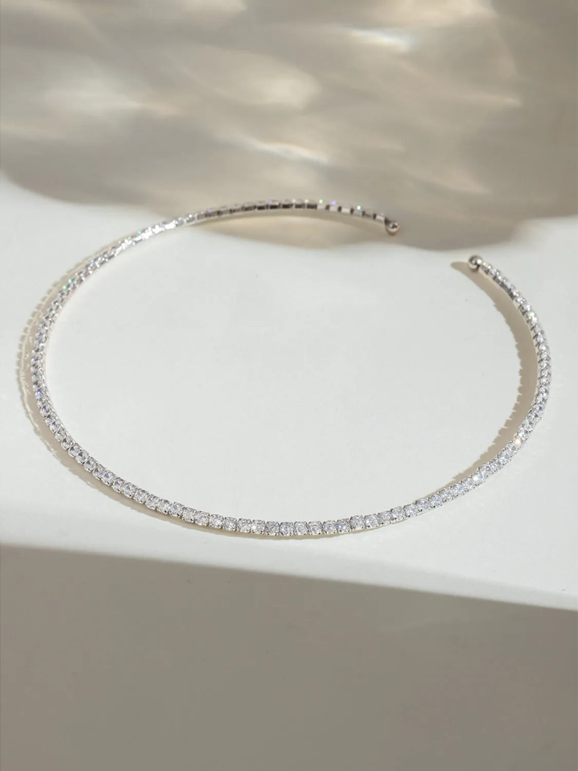 Stainless Steel Inlaid Zircon Necklace - Codrington Expressions 