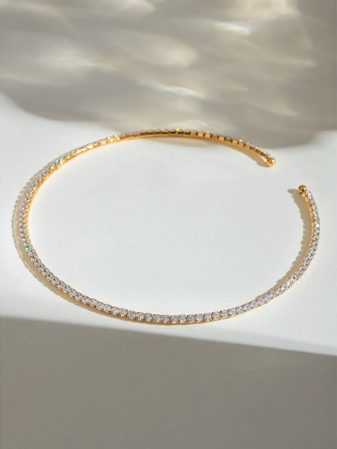 Stainless Steel Inlaid Zircon Necklace - Codrington Expressions 
