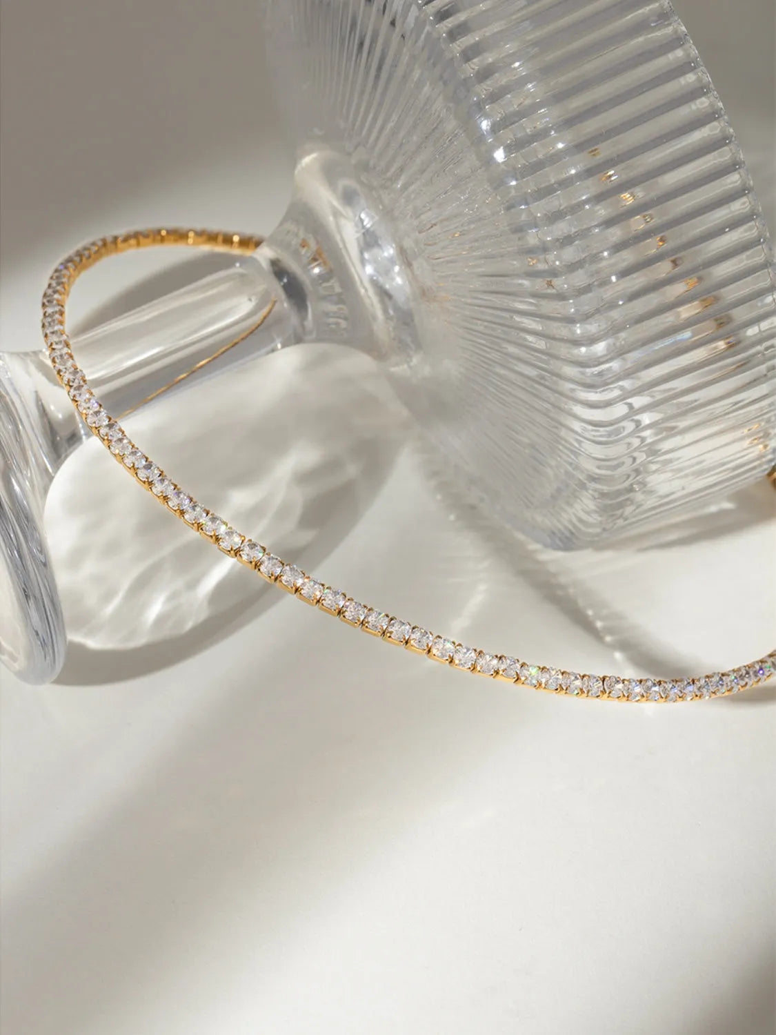 Stainless Steel Inlaid Zircon Necklace - Codrington Expressions 