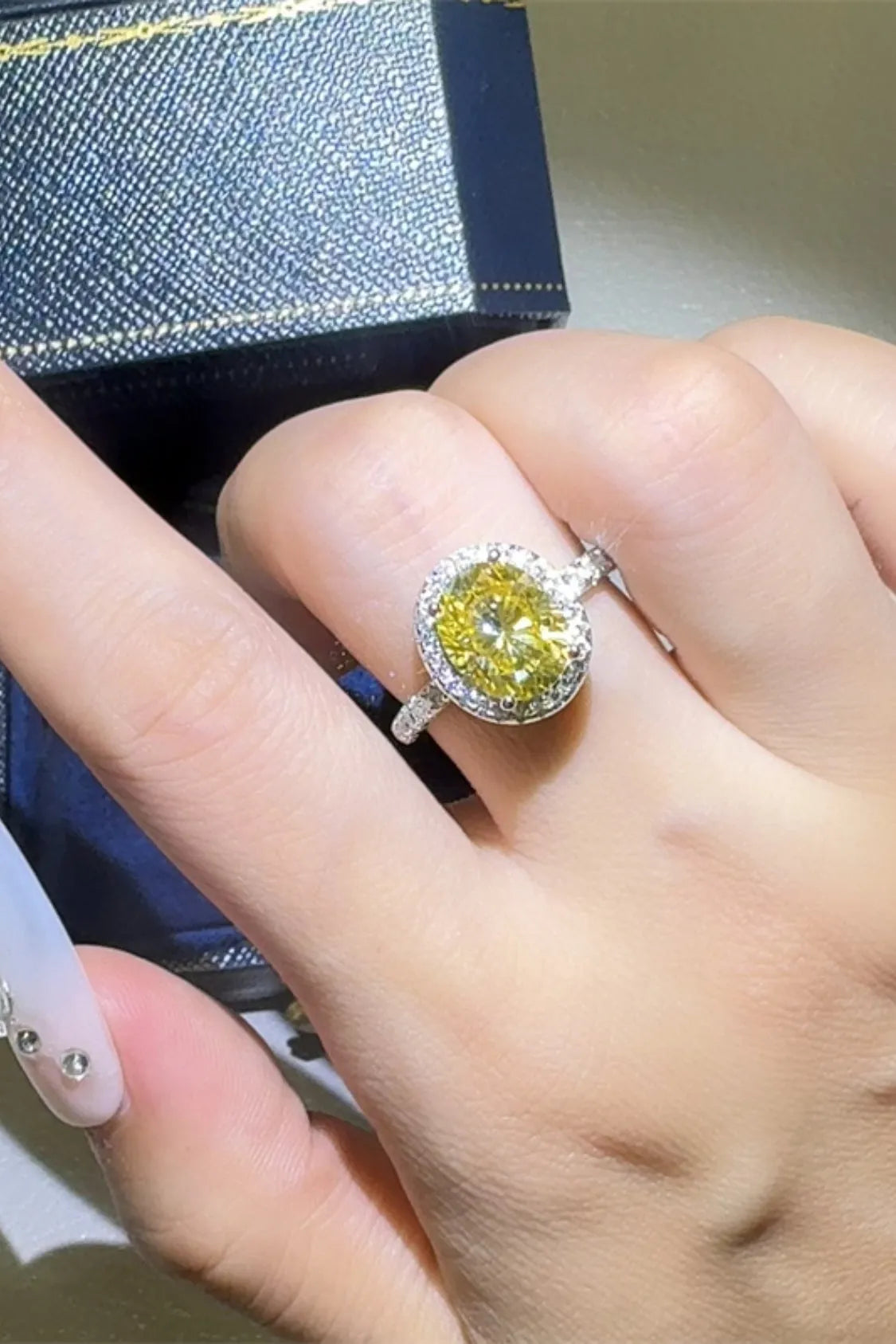 3 Carat Moissanite 925 Sterling Silver Ring - Codrington Expressions 
