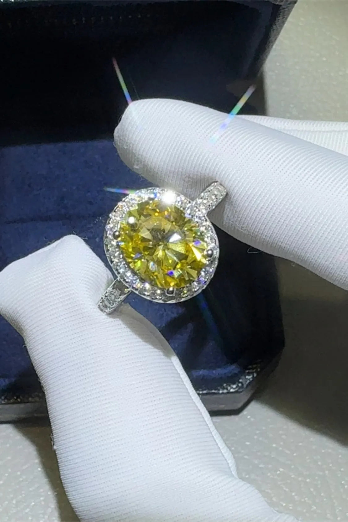 3 Carat Moissanite 925 Sterling Silver Ring - Codrington Expressions 