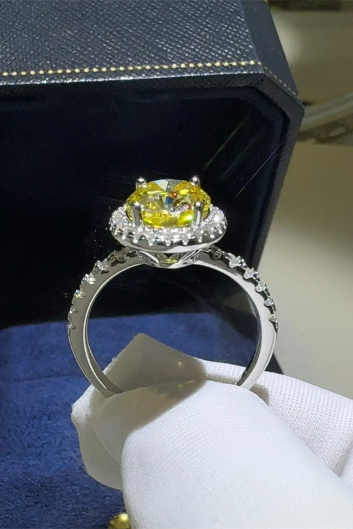 3 Carat Moissanite 925 Sterling Silver Ring - Codrington Expressions 