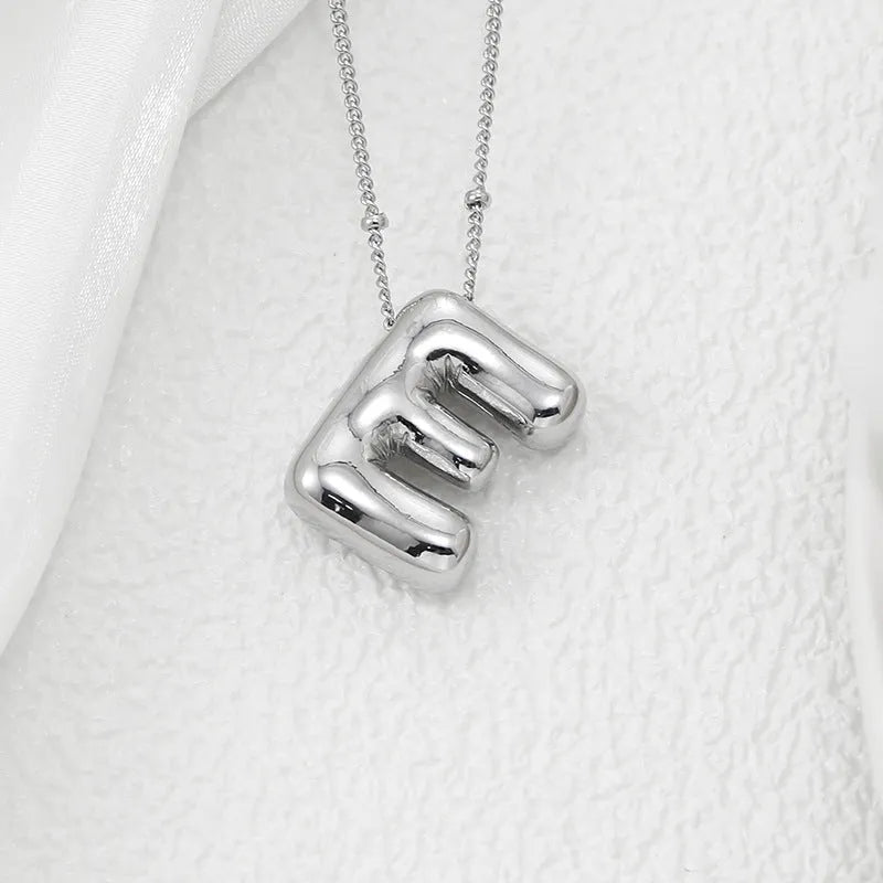 Copper Bubble Letter Pendant Necklace - Codrington Expressions 