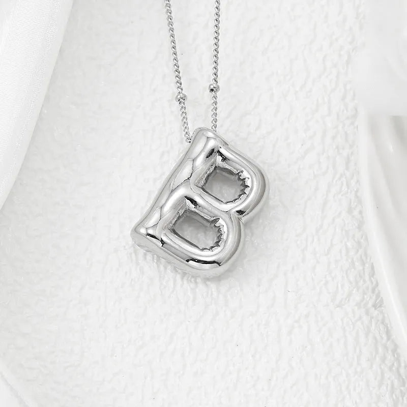 Copper Bubble Letter Pendant Necklace - Codrington Expressions 