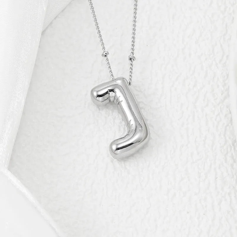 Copper Bubble Letter Pendant Necklace - Codrington Expressions 