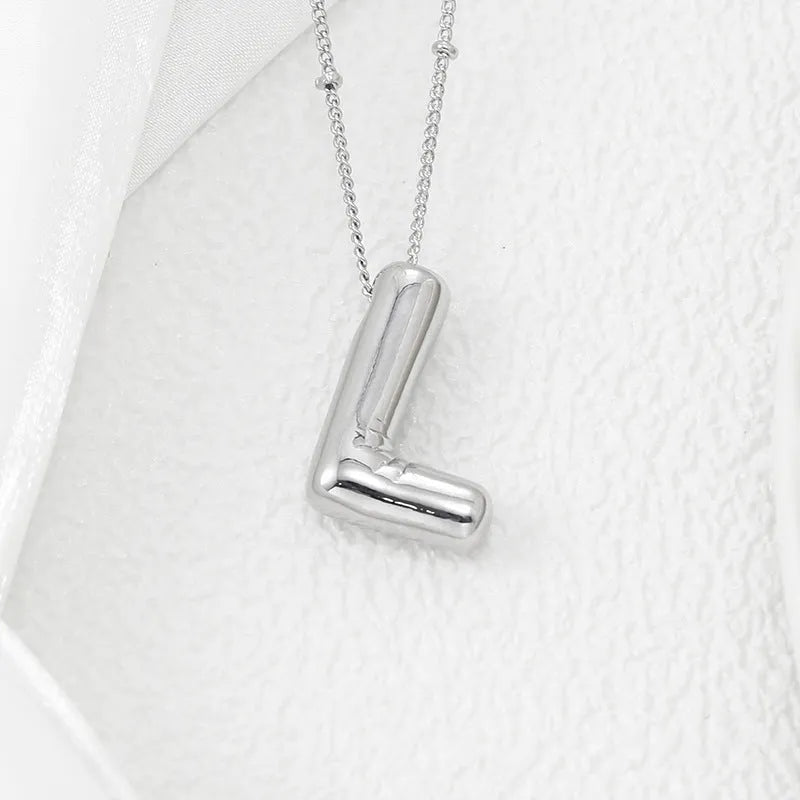 Copper Bubble Letter Pendant Necklace - Codrington Expressions 