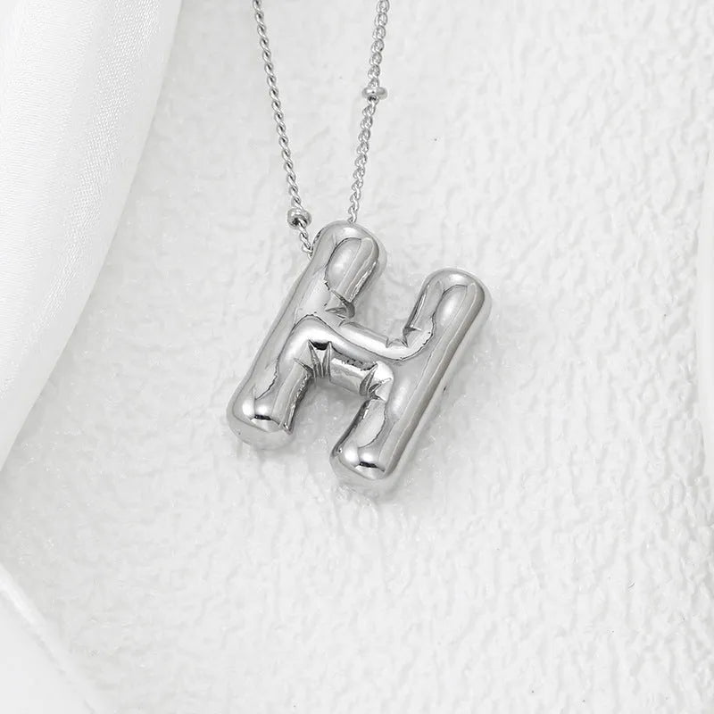 Copper Bubble Letter Pendant Necklace - Codrington Expressions 