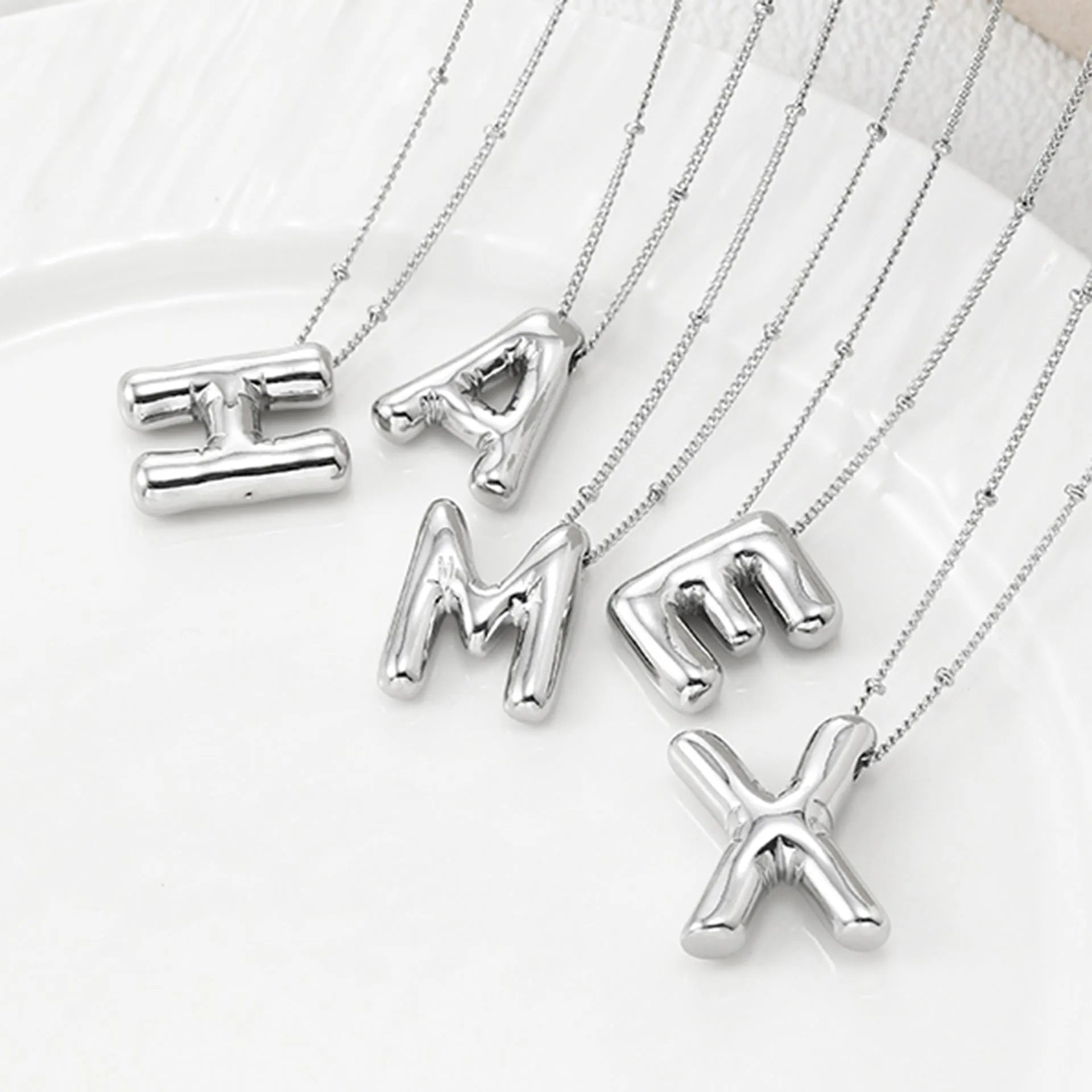 Copper Bubble Letter Pendant Necklace - Codrington Expressions 