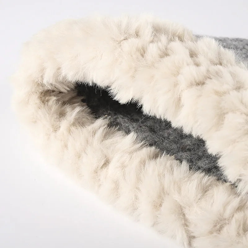Fuzzy Hem Knit Hat - Codrington Expressions 
