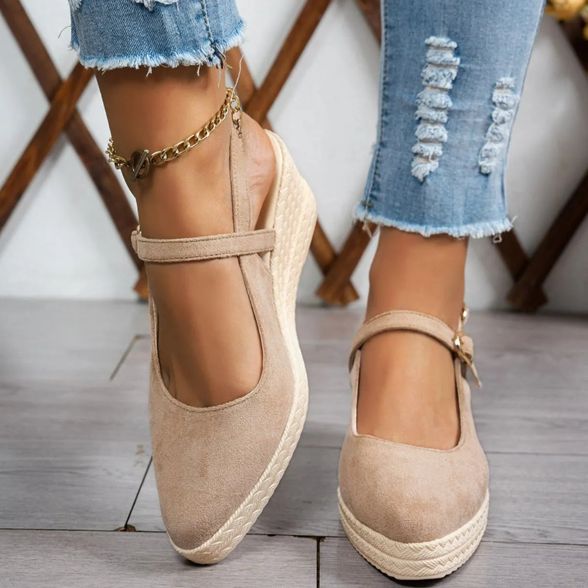 Point Toe Block Heels Pumps - Codrington Expressions 