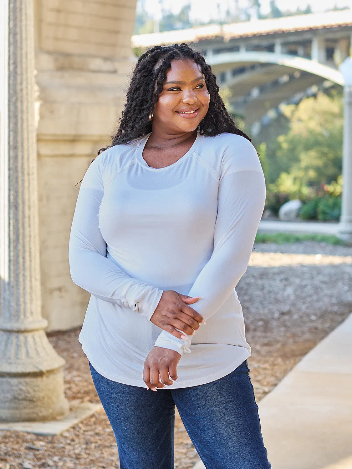 Basic Bae Full Size Round Neck Long Sleeve T-Shirt - Codrington Expressions 