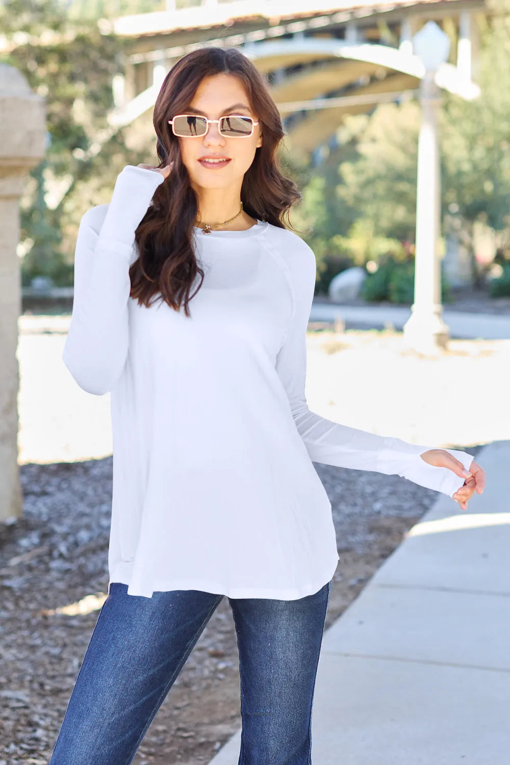 Basic Bae Full Size Round Neck Long Sleeve T-Shirt - Codrington Expressions 