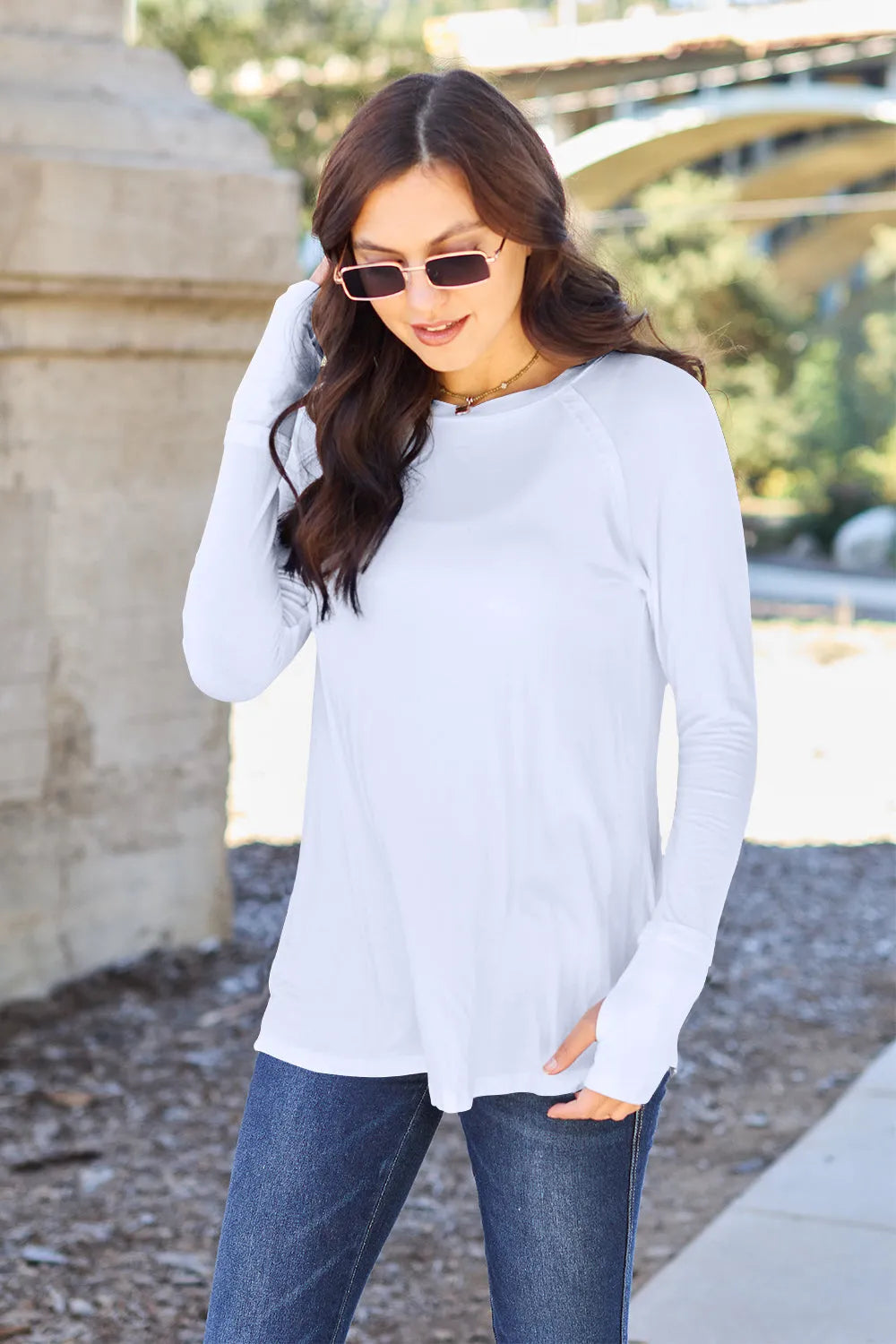 Basic Bae Full Size Round Neck Long Sleeve T-Shirt - Codrington Expressions 