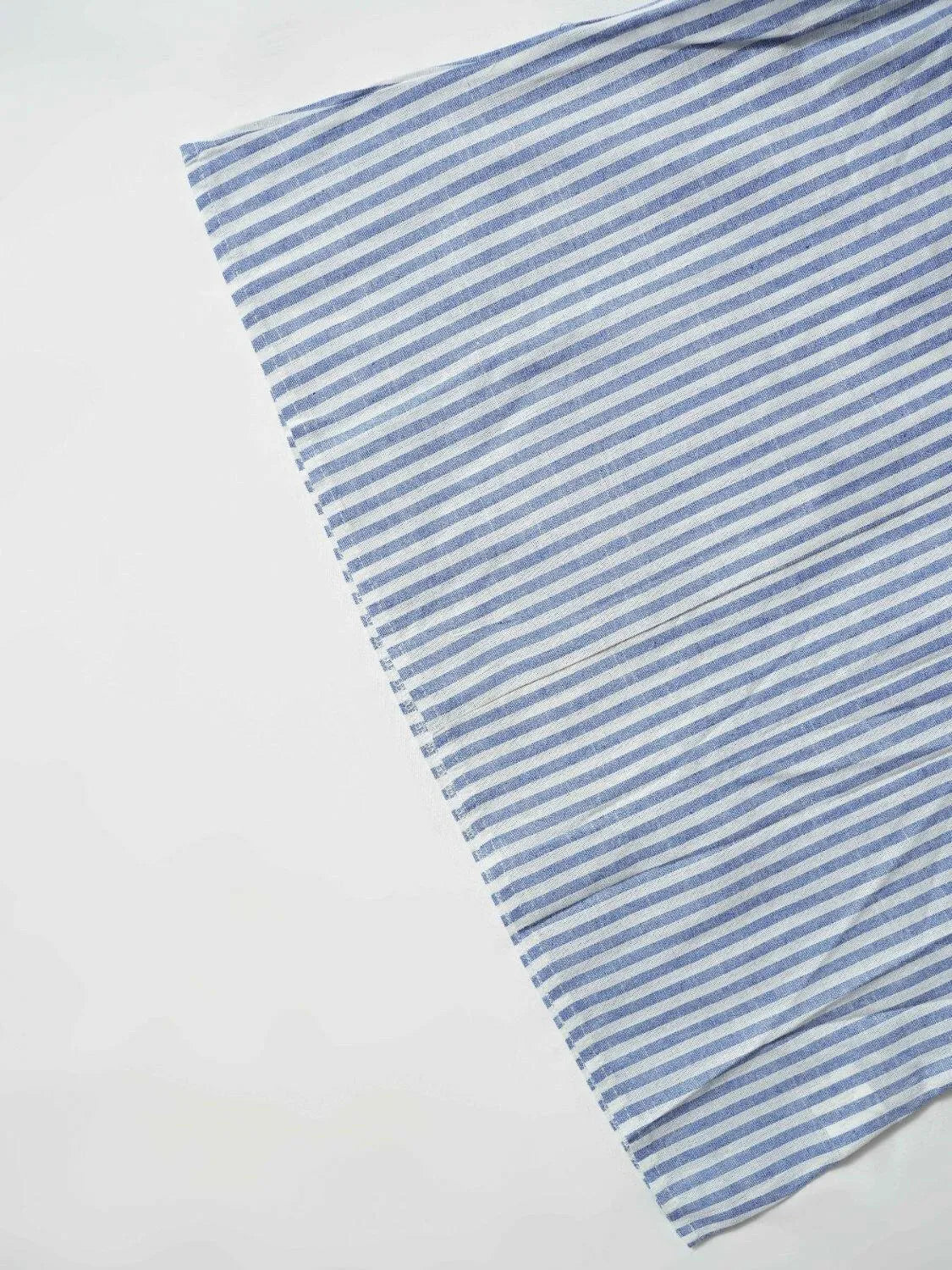Striped Button Detail Long Sleeve Shirt - Codrington Expressions 